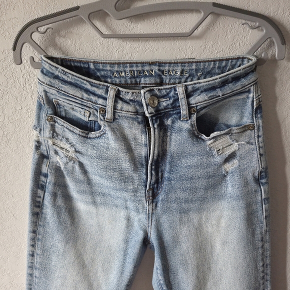 American Eagle Outfitters Light Blue Skinny Jeans - Picture 2 of 7